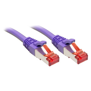 Lindy Rj45 Rj45 Cat6 3m cabo de rede Roxo S FTP (S-STP)