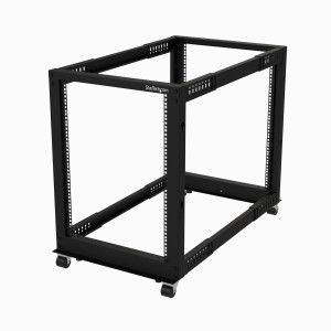StarTech.com 4POSTRACK15U armário rack 15U Rack independente para servidor Preto