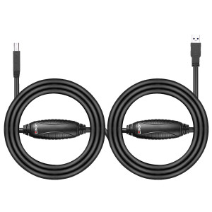 Lindy 43098 cabo USB USB 3.2 Gen 1 (3.1 Gen 1) 10 m USB A USB B Preto 2