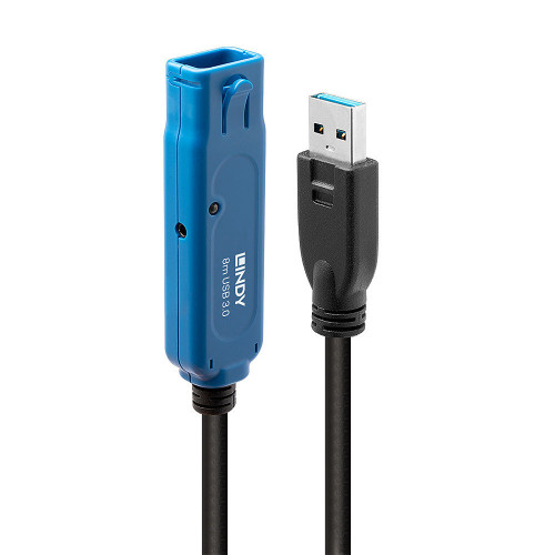 Lindy 43158 cabo USB USB 3.2 Gen 1 (3.1 Gen 1) 8 m USB A Preto Lindy 43158 cabo USB USB 3.2 Gen 1 (3.1 Gen 1) 8 m USB A Preto