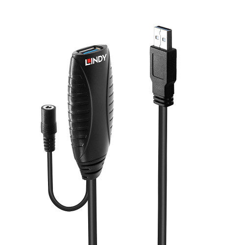 Lindy 43156 cabo USB USB 3.2 Gen 1 (3.1 Gen 1) 10 m USB A Preto Lindy 43156 cabo USB USB 3.2 Gen 1 (3.1 Gen 1) 10 m USB A Preto