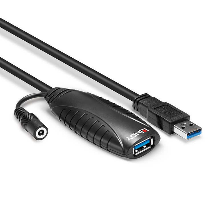Lindy 43156 cabo USB USB 3.2 Gen 1 (3.1 Gen 1) 10 m USB A Preto