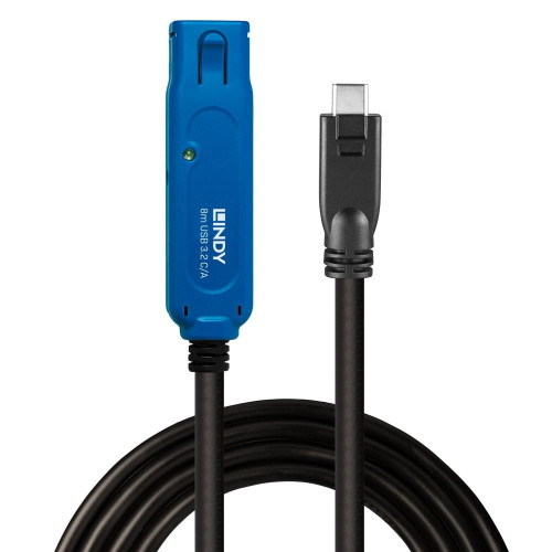 Lindy 43381 cabo USB USB 3.2 Gen 1 (3.1 Gen 1) 8 m USB C USB A Preto, Azul Lindy 43381 cabo USB USB 3.2 Gen 1 (3.1 Gen 1) 8 m USB C USB A Preto, Azul