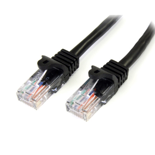 StarTech.com 45PAT2MBK cabo de rede Preto 2 m Cat5e U UTP (UTP) StarTech.com 45PAT2MBK cabo de rede Preto 2 m Cat5e U UTP (UTP)