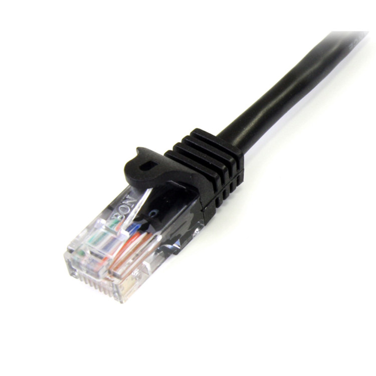 StarTech.com 45PAT2MBK cabo de rede Preto 2 m Cat5e U UTP (UTP)