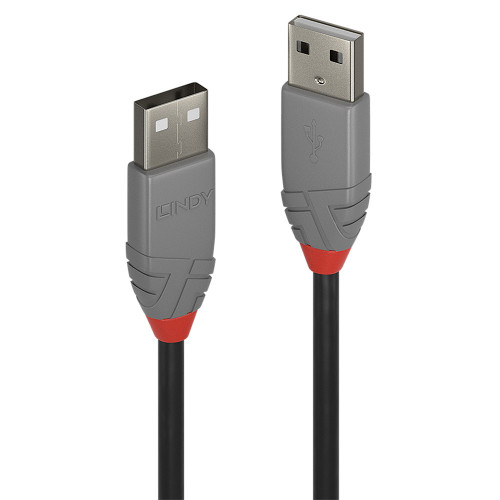 Lindy 36692 cabo USB USB 2.0 1 m USB A Preto, Cinzento Lindy 36692 cabo USB USB 2.0 1 m USB A Preto, Cinzento