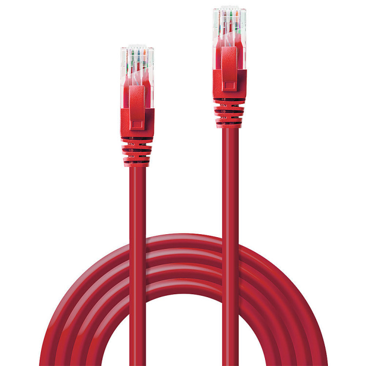 Lindy 48033 cabo de rede Vermelho 2 m Cat6 U UTP (UTP)