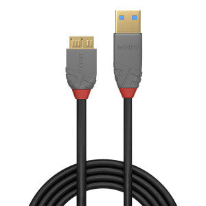 Lindy 36768 cabo USB USB 3.2 Gen 1 (3.1 Gen 1) 3 m USB A Micro-USB B Preto 2