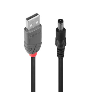 Lindy 70268 cabo USB USB 2.0 1,5 m USB A DC Preto