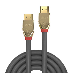 Lindy 37865 cabo HDMI 7,5 m HDMI Type A (Standard) Dourado, Cinzento 2