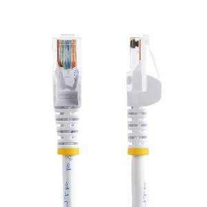 StarTech.com 45PAT50CMWH cabo de rede Branco 0,5 m Cat5e U UTP (UTP) 2