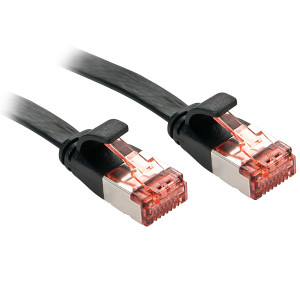 Lindy RJ45 Cat.6 U FTP 5m cabo de rede Preto Cat6 U FTP (STP)