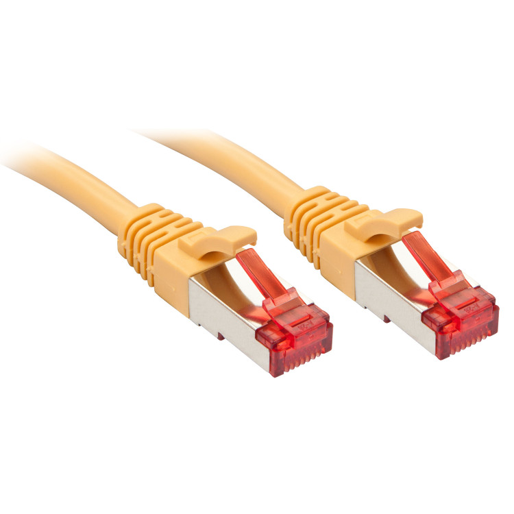 Lindy Rj45 Rj45 Cat6 2m cabo de rede Amarelo S FTP (S-STP)
