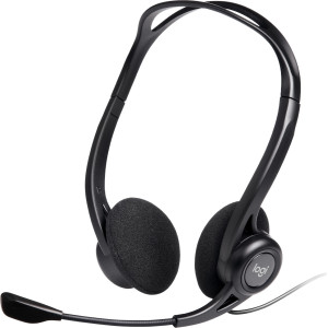Logitech 981-000100 auscultador Auscultadores Com fios Fita de cabeça Chamadas Música USB Type-A Preto