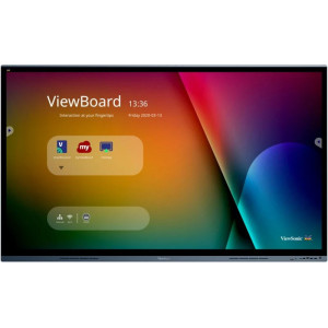 Viewsonic IFP7562 ecrã de sinalização Plasma interativo 190,5 cm (75") LED Wi-Fi 350 cd m² 4K Ultra HD Preto Ecrã táctil