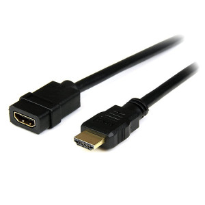 StarTech.com HDEXT2M cabo HDMI 2 m HDMI Type A (Standard) Preto