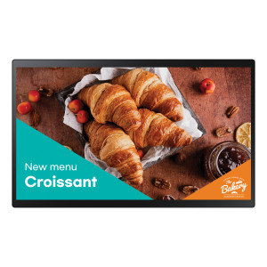 Samsung QB24C-T Plasma digital 61 cm (24") LED Wi-Fi 250 cd m² Full HD Preto Ecrã táctil Processador built-in Tizen 7.0 16 7