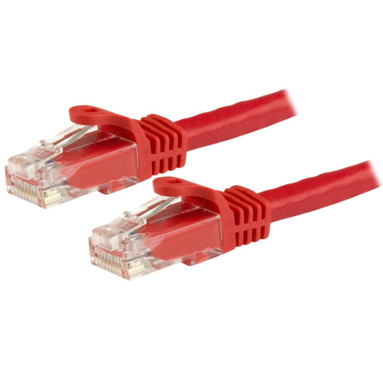 StarTech.com N6PATC1MRD cabo de rede Vermelho 1 m Cat6 U UTP (UTP)