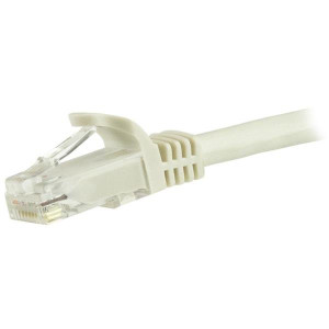 StarTech.com Cabo de ligação Cat6 com conectores RJ45 snagless – 3 m, branco 2