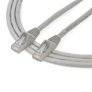 StarTech.com N6PATC2MGR cabo de rede Cinzento 2 m Cat6 U UTP (UTP) 2