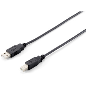 Equip 128863 Cabo USB 2.0 Tipo A para Tipo B, 1,0 m , Preto