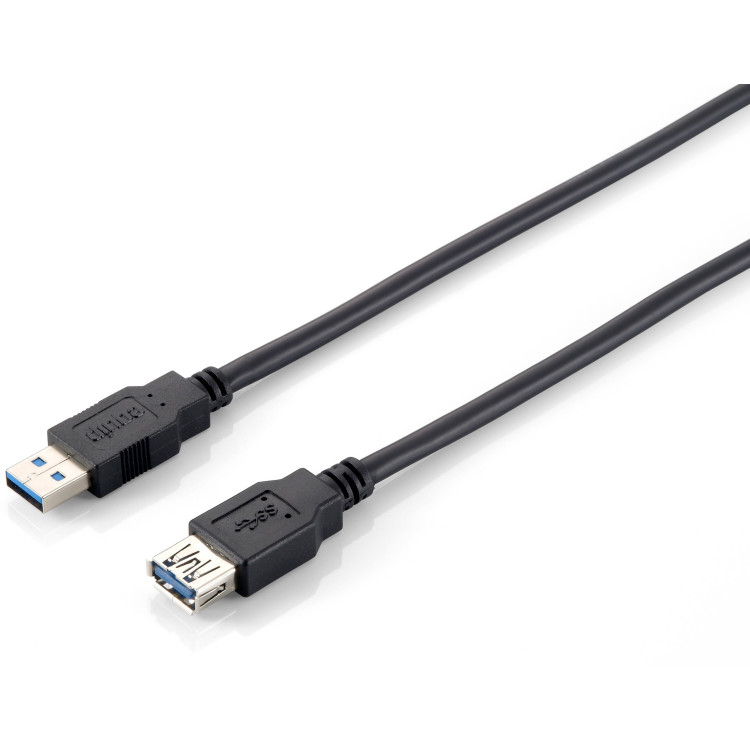 Equip 128398 Cabo de extensão USB 3.0, A M para A F, 2,0 m, 5 Gbps, preto