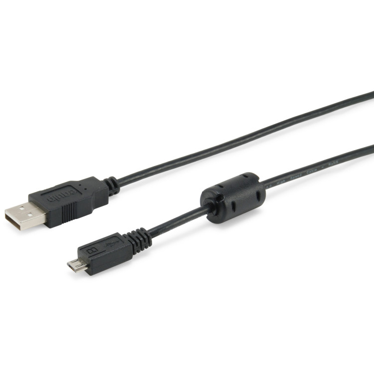 Equip 128596 Cabo USB 2.0 Tipo A para Micro-B, 1,0 m , Preto