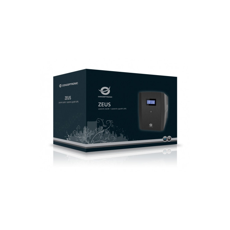 Conceptronic ZEUS04E UPS Linha interativa 2,2 kVA 1320 W 6 tomada(s) CA