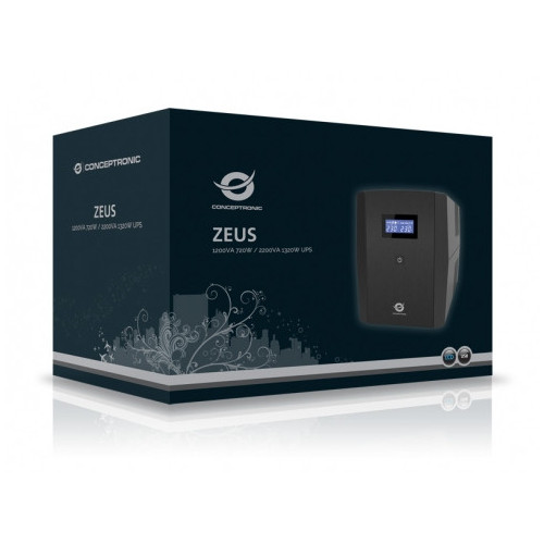 Conceptronic ZEUS04E UPS Linha interativa 2,2 kVA 1320 W 6 tomada(s) CA