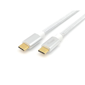 Equip 128355 Cabo USB 3.2 Gen 2 C para C, M M, 0,5 m, PD 100W , 4K 60Hz, 10Gbps, branco