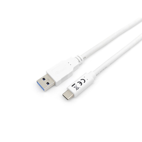 Equip 128363 Cabo USB 3.2 Gen 1 C para A, M M , 1,0 m, 5 Gbps, branco