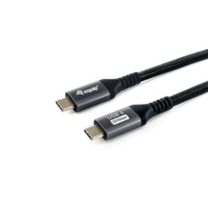 Equip 128382 Cabo USB4 Gen 2x2 C para C, M M, 2,0 m, PD 100W, 4K 60 Hz, 20 Gbps, preto 2