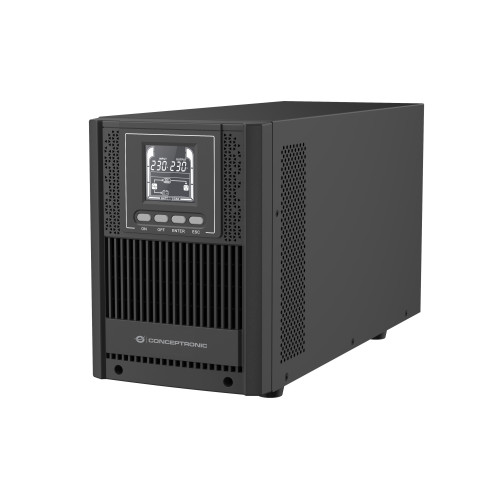 Conceptronic ZEUS52ES2K UPS Dupla conversão (Online) 2 kVA 1800 W 4 tomada(s) CA Conceptronic ZEUS52ES2K UPS Dupla conversão (Online) 2 kVA 1800 W 4 tomada(s) CA