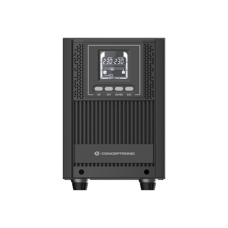 Conceptronic ZEUS52ES2K UPS Dupla conversão (Online) 2 kVA 1800 W 4 tomada(s) CA