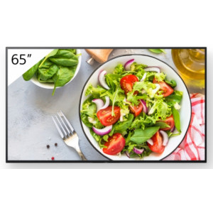 Sony FW-65BZ35L ecrã de sinalização Plasma digital 165,1 cm (65") LCD Wi-Fi 550 cd m² 4K Ultra HD Preto Android 24 7