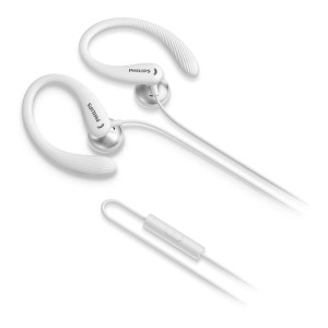 Philips TAA1105WT 00 auscultador Auscultadores Com fios Gancho de orelha, Intra-auditivo Desportos Branco 2