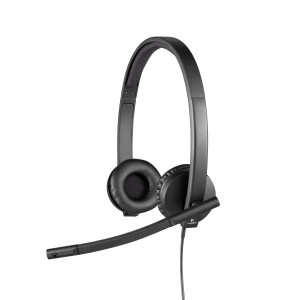 Logitech H570e Auscultadores Com fios Fita de cabeça Escritório Call center USB Type-A Preto 2