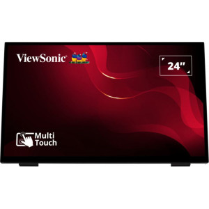 Viewsonic TD2465 ecrã de sinalização Plasma interativo 61 cm (24") LED 250 cd m² Full HD Preto Ecrã táctil