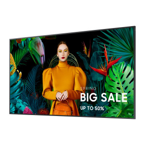 Samsung QH43C Plasma digital 109,2 cm (43") LCD Wi-Fi 700 cd m² 4K Ultra HD Preto Processador built-in Tizen 24 7 2