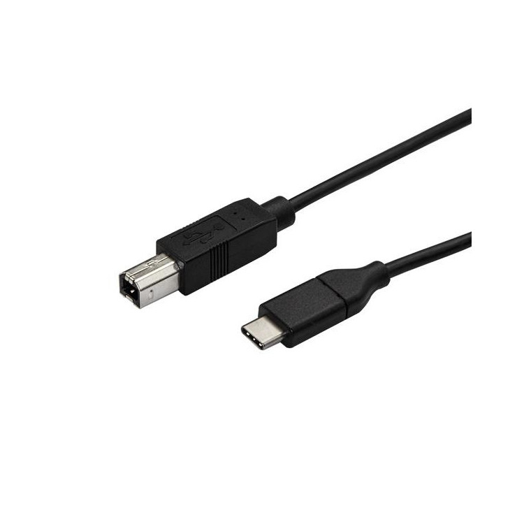 StarTech.com USB2CB50CM cabo USB USB 2.0 0,5 m USB C USB B Preto