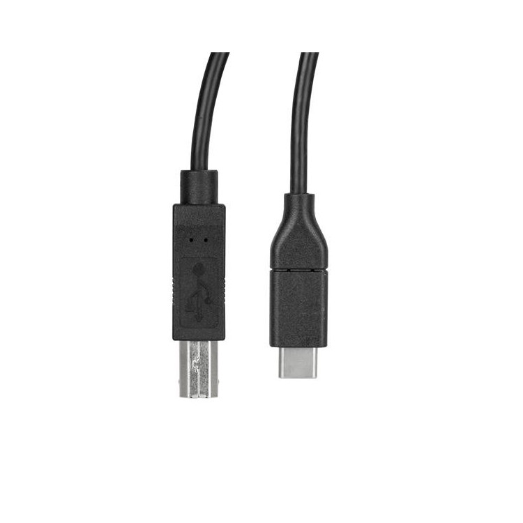 StarTech.com USB2CB50CM cabo USB USB 2.0 0,5 m USB C USB B Preto