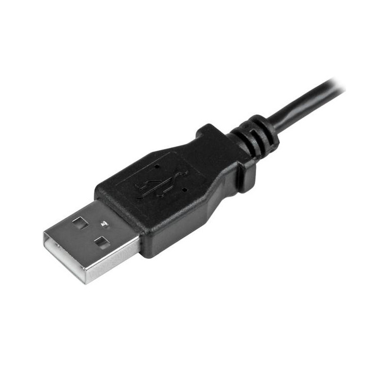 StarTech.com Cabo de carregamento e sincronização Micro-USB M M - Micro-USB de ângulo para a esquerda - 0,25 mm² - 2 m