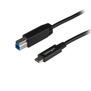 StarTech.com USB31CB1M cabo USB USB 3.2 Gen 2 (3.1 Gen 2) 1 m USB C USB B Preto