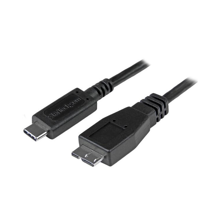 StarTech.com USB31CUB50CM cabo USB USB 3.2 Gen 2 (3.1 Gen 2) 0,5 m USB C Micro-USB B Preto
