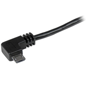 StarTech.com USB2AUB2RA2M cabo USB USB 2.0 2 m USB A Micro-USB B Preto 2