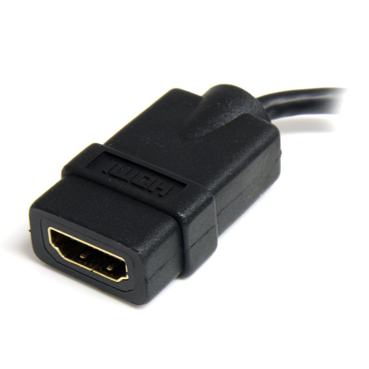 StarTech.com HDADFM5IN cabo HDMI 0,127 m HDMI Type A (Standard) HDMI Type D (Micro) Preto