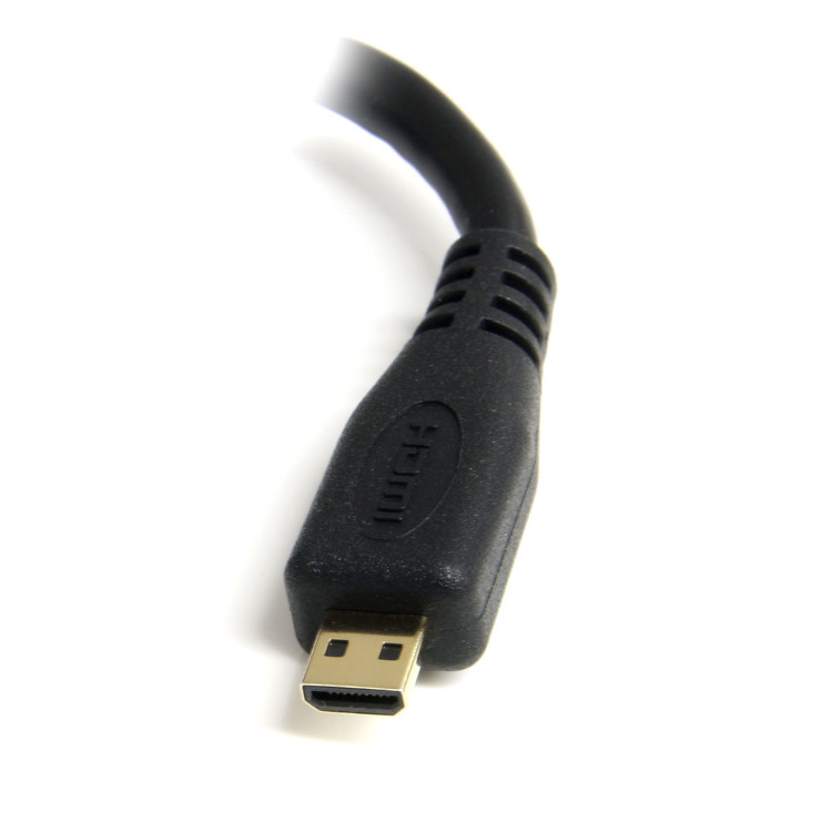 StarTech.com HDADFM5IN cabo HDMI 0,127 m HDMI Type A (Standard) HDMI Type D (Micro) Preto
