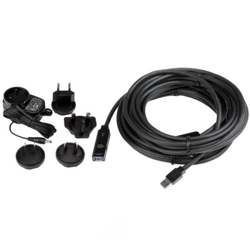 StarTech.com USB3AAEXT10M cabo USB USB 3.2 Gen 1 (3.1 Gen 1) 10 m USB A Preto