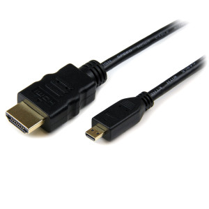 StarTech.com HDADMM2M cabo HDMI 2 m HDMI Type A (Standard) HDMI Type D (Micro) Preto