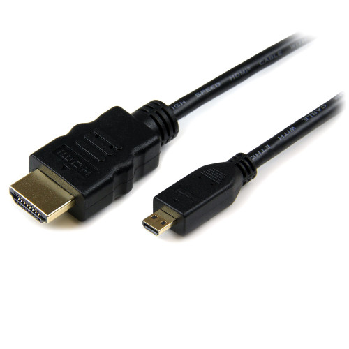 StarTech.com HDADMM2M cabo HDMI 2 m HDMI Type A (Standard) HDMI Type D (Micro) Preto